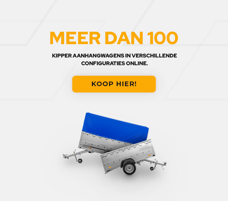 Meer dan 100 kipper aanhangwagens in verschillende configuraties online